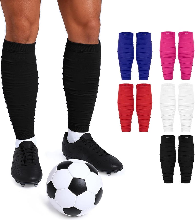 Zando Leg Compression Sleeves for Men – Football Shin Guard Grip Pre Cut Soccer Socks For Calf Support Muscle Recovery - Image 1